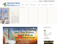 Tablet Screenshot of desertkingwindows.com